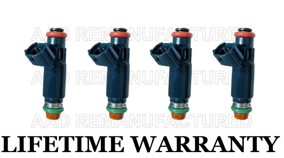 Juego de 4 inyectores de combustible Denso OEM para 02 03 04 05 06 Altima Sentra 2,5 L Foto 1 de 2