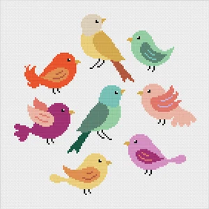 Bird Cross Stitch Pattern by Meloca Designs - Picture 1 of 2