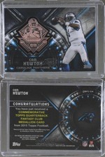 2015 Topps Quarterback Fantasy Club Bronze /75 Cam Newton #QBFC-CN