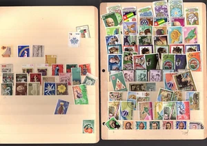world wide stamp collection Stock pages 2000 used mh mnh stamps (mb30 - Picture 1 of 22