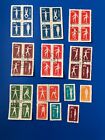 CH908: PRC S4 gymnastics 7 blocks of 4 used stamps etc., mixed conditions.