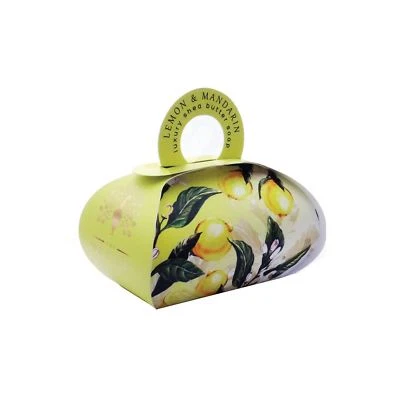 English Soap Company 260g Lemon Mandarin Luxury Shea Butter Large Bath Soap Gift - Image 1 of 2