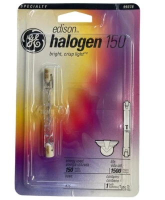 GE 19378 LIGHTBULB 150 WATTS 120V R7S-15 Q150T3/CL/CD (5 Pack) - Image 1 of 4