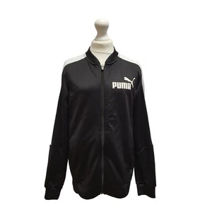 Puma Black Zipped Tracksuit Top/Jacket UK Boy's Age 11-12 Years BB59 - Picture 1 of 4