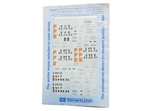 MICROSCALE DECALS 87-0408 MODERN ALL WHITE SPFE 50' REEFERS - HO Scale - Picture 1 of 2