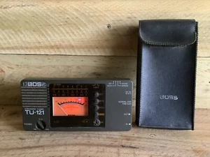BOSS VINTAGE TUNER WITH CASE - TU-121 CHROMATIC TUNER TESTED AND WORKING - Picture 1 of 11