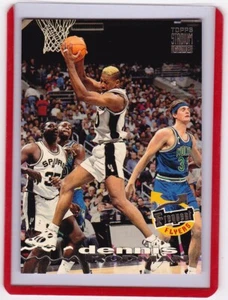 Tarjeta de viajero frecuente Dennis Rodman 1993-94 Topps Stadium Club #183 - Spurs - Imagen 1 de 2