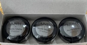 LOT OF 3  NYX Nude Matte Eye Shadow -Sealed- All New Shades NMS12 Color  - Picture 1 of 5