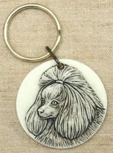 Poodle Key Chain New Dog Keychain   - Picture 1 of 4
