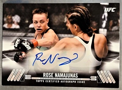 2017 Topps UFC Knockout Autographs #KA-RN Rose Namajunas 36/99 - Image 1 of 2