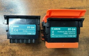 Genuine Canon PF-04 Inkjet Printhead Japan FOR PARTS OR REPAIR Print Head 2 Pack - Picture 1 of 2
