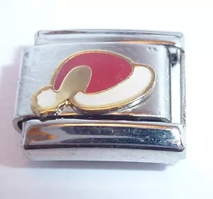 SANTA HAT Italian Charm 9mm HAPPY CHRISTMAS N204 fits Classic Starter Bracelets - Picture 1 of 5