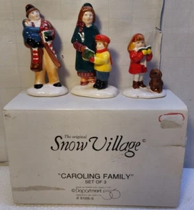 VINTAGE PORZELLANABTEILUNG 56 SET 3 ""CAROLING FAMILY"" ZUBEHÖR - Bild 1 von 21