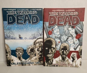 Lot of 2 The Walking Dead Graphic Novel Vol 1 & 2 by Kirkman, Adlard & Rathburn - Picture 1 of 10