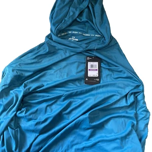 Under Armour Shirt Women's 2XL New Iso-Chill Shorebreak Teal Hoodie New Tags - Picture 1 of 10