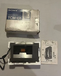 Vintage Sony TCM-131 Cassette Recorder Magnetophone A Cassette 1980 - Picture 1 of 9