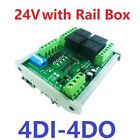 24V 1 12Ch Optical Isolated Npn Relay Di Do Plc Io Expanding Photoelectric Rtu
