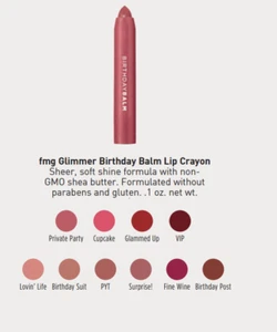 Avon fmg Glimmer Birthday Balm Lip Crayon - Picture 1 of 1