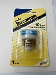 Bussman BP/T-10 10 Amp Dual-Element Time-Delay Edison Base Plug Fuse - Picture 1 of 2