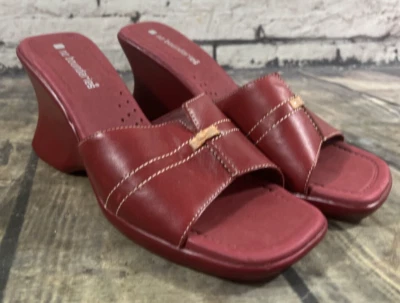 Tacón elevado con correas rojas para mujer No Boundaries - talla 7 1/2 Foto 1 de 4