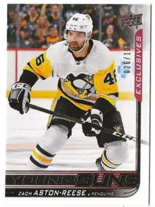 2018-19 Upper Deck Exclusives Young Guns #496 Zach Aston-Reese 026/100 Penguins - Bild 1 von 2