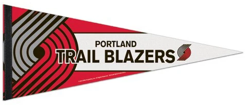 PORTLAND TRAIL BLAZERS Basketball Official Team Premium Felt Collectors PENNANT Cover