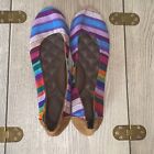 Reef Tropic Flat Canvas Multi Color Stripe Women's Shoes 8
