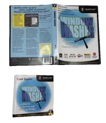 Window Washer Computer Privacy & Clean Up Utility Webroot - Image 1 of 4