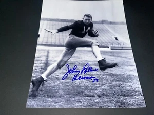 Johny Lattner Notre Dame Fighting Irlandés Autografiado Firmado 8x10 Heisman 53. - Imagen 1 de 1