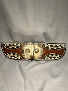 Novica Bwa Tribe African Butterfly Mask Wall Art Solid Wood Handmade Decor VTG - Picture 1 of 10