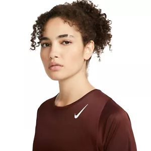Camiseta para mujer Nike Dri-FIT Race, running, gimnasio, top, Reino Unido S-XL - Imagen 1 de 12