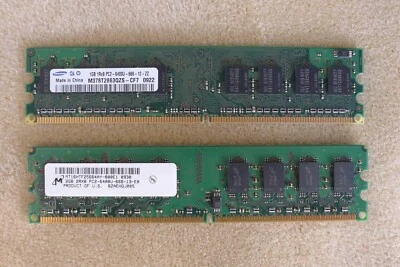 PC Desktop RAM Modules 1Gb. & 2Gb. - Image 1 of 2