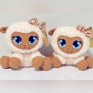 Bundle of 2 Gund  Ba-Bah LaCreme' P.Lushes Darling Lamb 6 in. New with tag - Picture 1 of 11