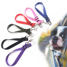 Adjustable Pet Dog Travel SEAT BELT Car Safety Harnesses Lead Restraint Strap UK
