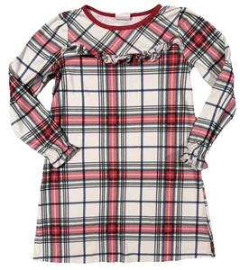 WONDERSHOP RED TARTAN kids 1-PIECE FAMILY SLEEP sz 8 pajamas pjs Sleep Dress EUC - Picture 1 of 7