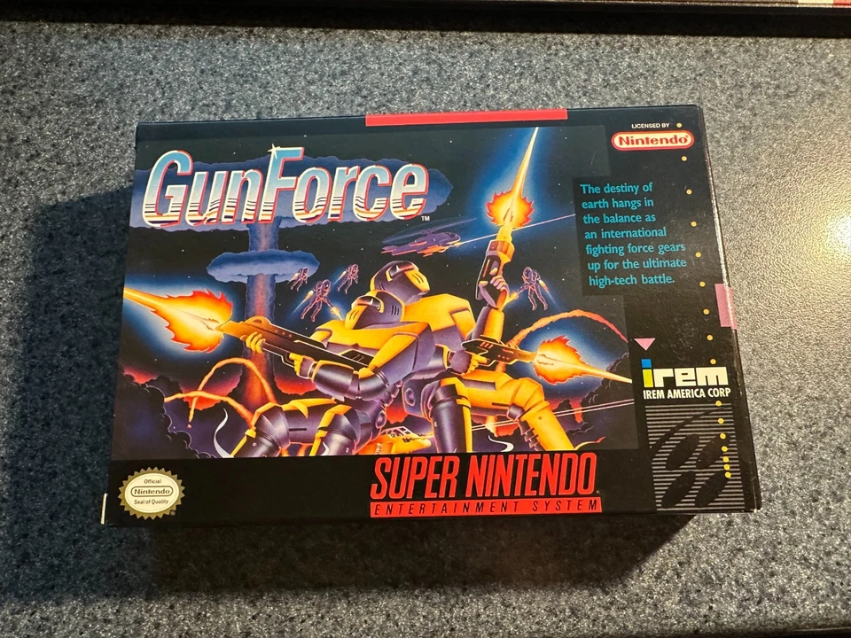 Gunforce for Super Nintendo (SNES) CIB Complete Excellent (Gun Force) - Image 1 of 4