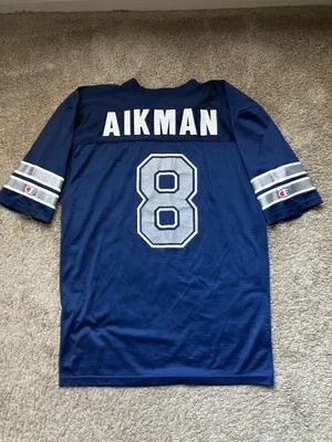 Camiseta Troy Aikman #8 Dallas Cowboys NFL Vintage Años 90 Campeón Para Hombre Talla 44 Grande Foto 1 de 4
