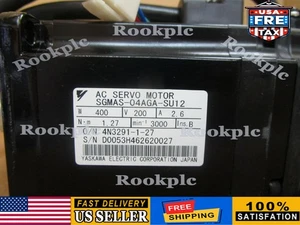 Yaskawa AC Servo Motor SGMAS-04AGA-SU12 400W 200V 2.6A 3000min New - Picture 1 of 8