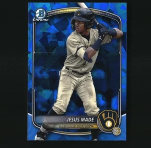 2025 Bowman Chrome Sapphire Jesus Made Milwaukee Brewers - Bild 1 von 2