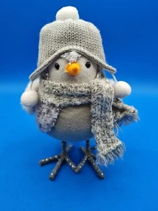 Target Wondershop 2020 Primel Schnee Vogel Schal Filz weiß grau Winter - Bild 1 von 5