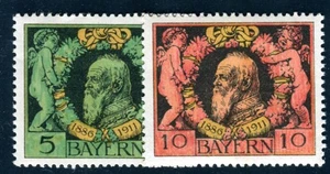BAVARIA 1911 92-93A ** MNH FLAWLESS SET LUITPOLD (I2613 - Picture 1 of 2
