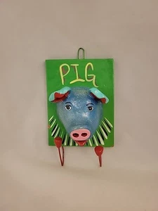 Eyes Gallery New Arrivals By Mexican Ceramic Artist Gerardo Ortega Lopez Pig - Picture 1 of 6