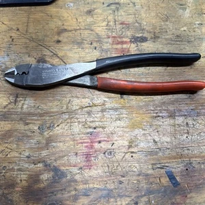 The Thomas & Betts Co Sta-Kon Lug Wire Cutter Crimper Pliers H1 Ty Rap AB C - Picture 1 of 8