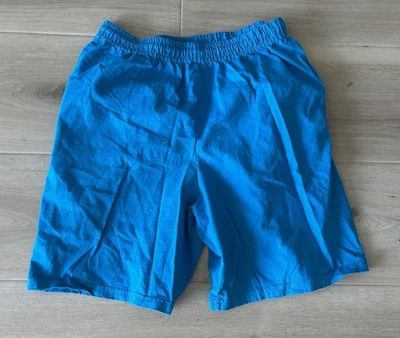 Pantalones cortos Fruit of the Loom para hombre azul con cordón talla grande 100 % algodón Foto 1 de 3