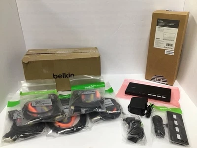 Belkin 4 Port KVM Switch Base Unit Single Head DVI Modular F1DN104MOD-DD-4 - Image 1 of 4