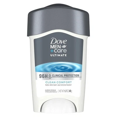 Антиперспирант Dove Men+Care Clinical Protection 1,7 унции чистый комфорт 96 часов пот - Изображение 1 из 4