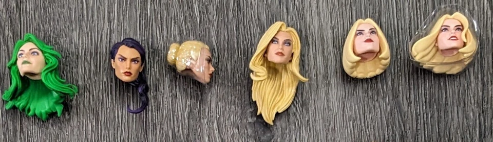 Marvel Legends 7 CABEZA FEMENINA Forraje Personalizado Sharon Emma Frost Psylocke Vertigo Foto 1 de 1