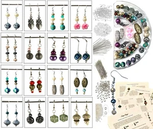 Pendientes Joyería Kit de 475 Piezas Hágalo usted mismo Hobby Artesanía Kit - Imagen 1 de 3