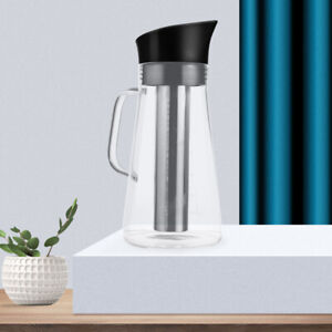 Stainless Steel Filter Jug Iced Tea Maker Coffee Teapot Infuser