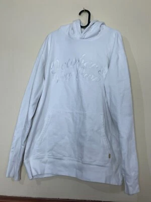 OKTOBER'S VERY OWN RARE WHITE HOODIE HERREN GEBRAUCHT GRÖSSE 2XL OVO DRAKE SCRIPT STITCH - Bild 1 von 4